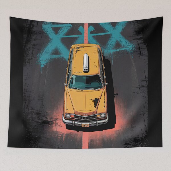 Item preview, Overhead View Classic Yellow Taxi designed and sold by ShadowAndSlate.