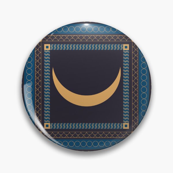 Item preview, Crescent Moon of Sin - Carbon & Indigo Pattern designed and sold by CaffeineCraftedCreations.