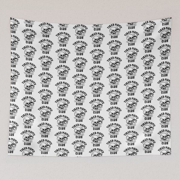 Item preview, Tired Mums Club – Skull & Coffee Design designed and sold by Splendid Scibbles.