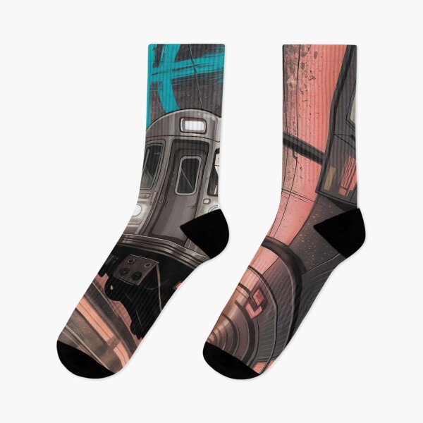 Item preview, Surreal Urban Subway Rush designed and sold by ShadowAndSlate.