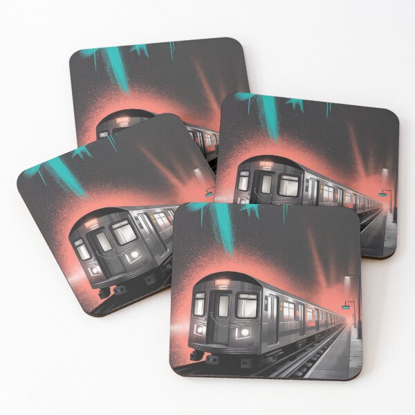 Item preview, Subway Train City Glow designed and sold by ShadowAndSlate.