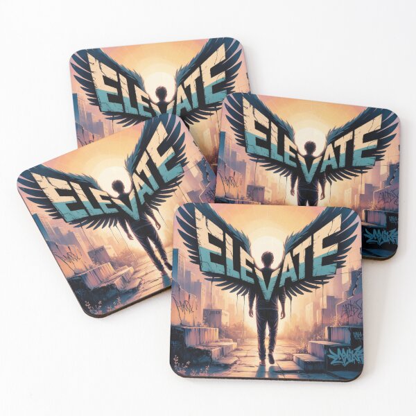 Artikelvorschau, Elevate City Sunset Wings entworfen und verkauft von ShadowAndSlate.