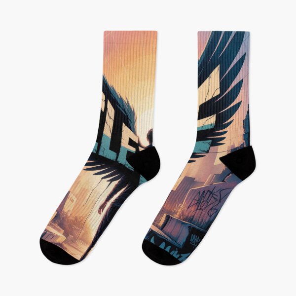 Artikelvorschau, Elevate City Sunset Wings entworfen und verkauft von ShadowAndSlate.