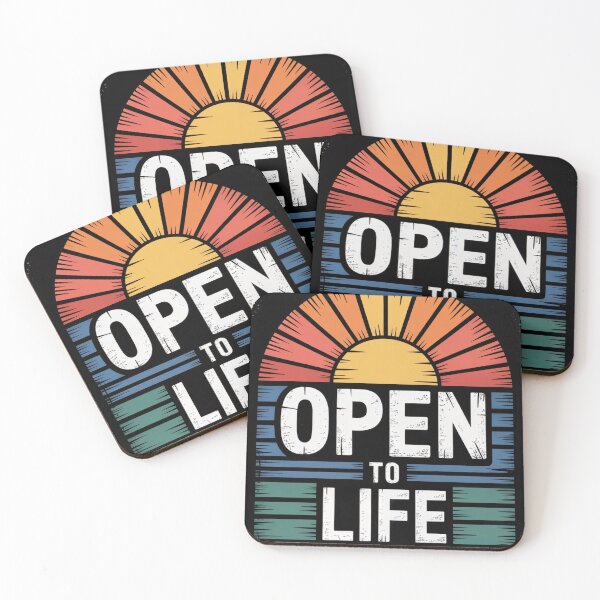 Item preview, Open to Life Lessons Sunset Stripes designed and sold by ShadowAndSlate.