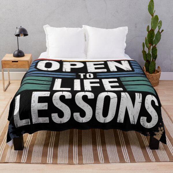 Item preview, Open to Life Lessons Sunset Stripes designed and sold by ShadowAndSlate.