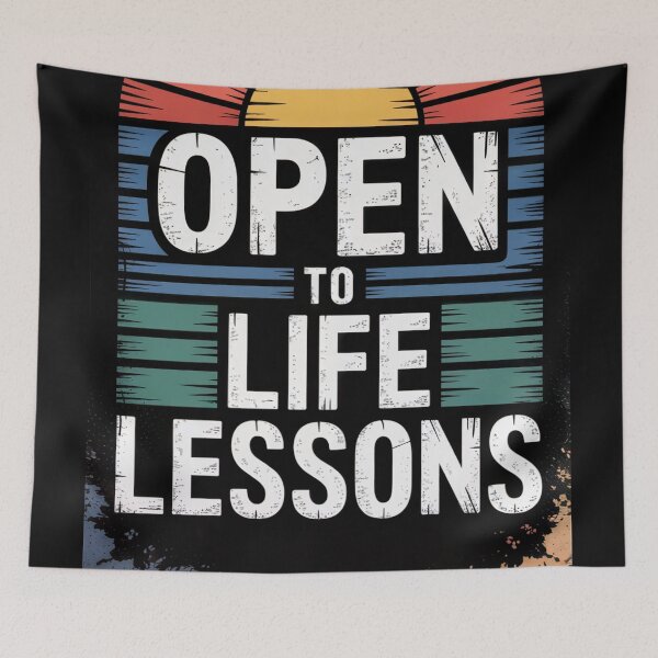 Item preview, Open to Life Lessons Sunset Stripes designed and sold by ShadowAndSlate.