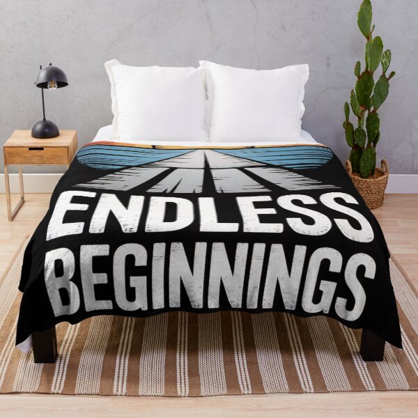 Item preview, Endless Beginnings Retro Sunset Road designed and sold by ShadowAndSlate.