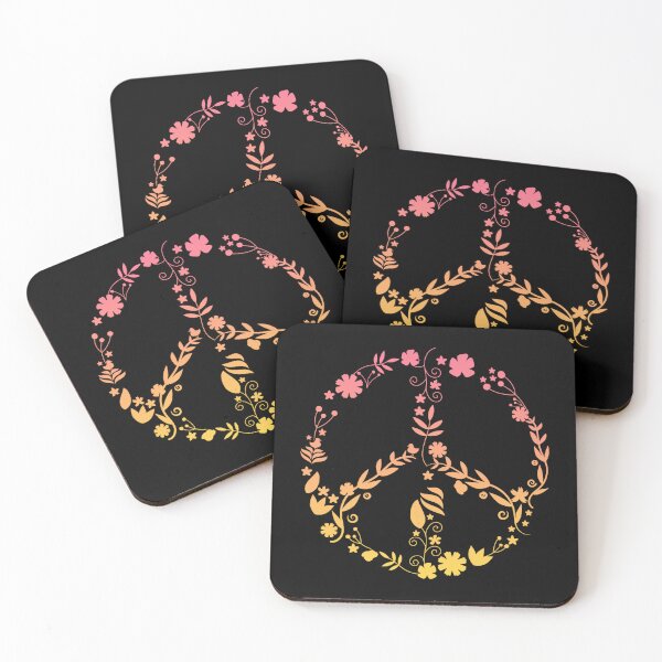Aperçu de l'œuvre Symbole de paix avec des fleurs créée et vendue par CuddlyTikee.