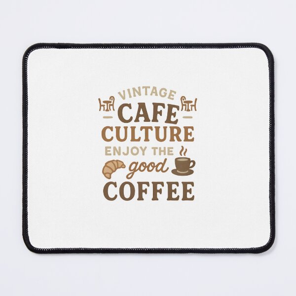 Item preview, Vintage Coffee Cafe Culture Vintage Typography Art designed and sold by Uglyandcute.