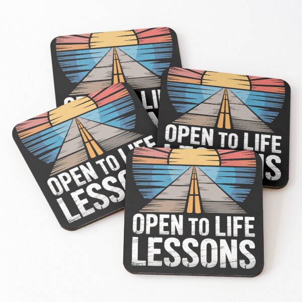 Item preview, Open to Life Lessons Retro Road designed and sold by ShadowAndSlate.