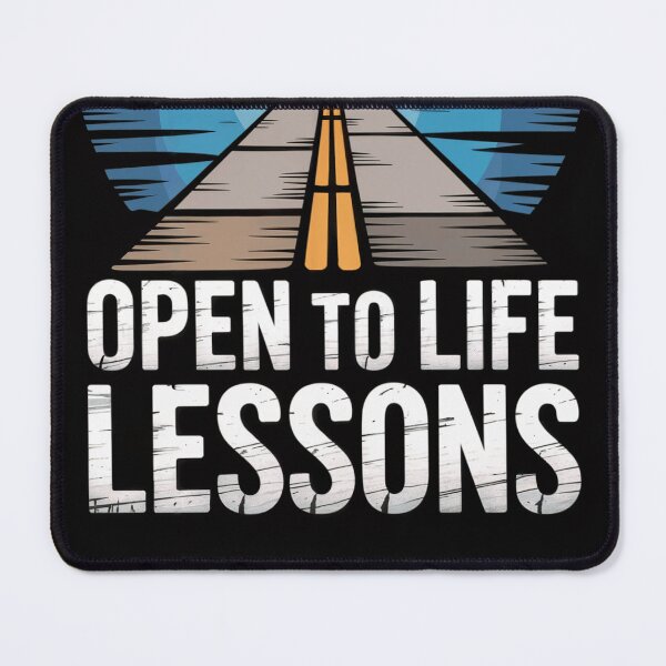 Item preview, Open to Life Lessons Retro Road designed and sold by ShadowAndSlate.