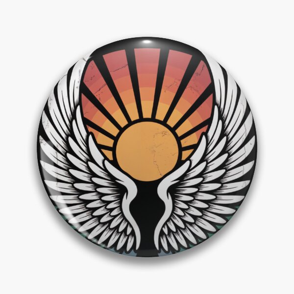 Artikelvorschau, Elevate Angel Wings Retro Sonnenuntergang entworfen und verkauft von ShadowAndSlate.