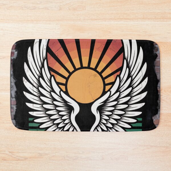Artikelvorschau, Elevate Angel Wings Retro Sonnenuntergang entworfen und verkauft von ShadowAndSlate.