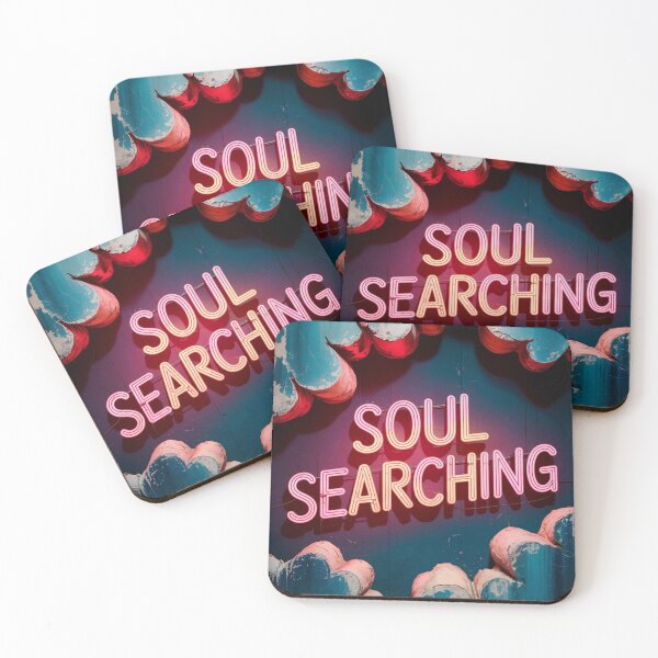 Item preview, Soul Searching Neon Wall Art designed and sold by ShadowAndSlate.