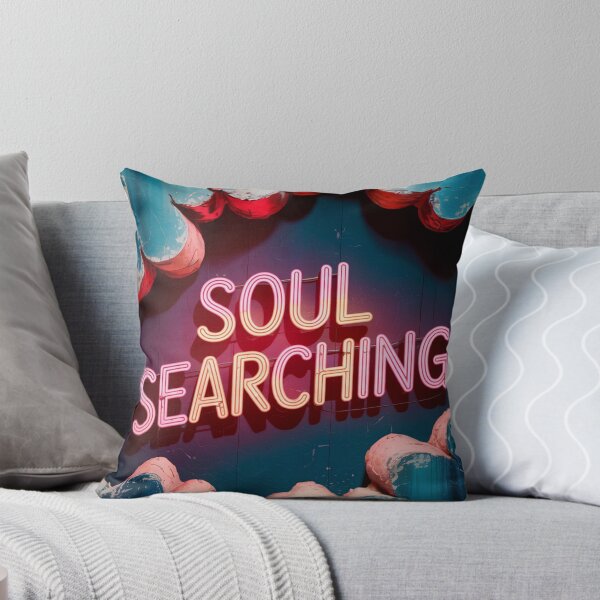 Item preview, Soul Searching Neon Wall Art designed and sold by ShadowAndSlate.