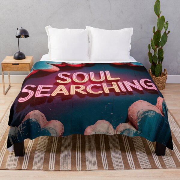 Item preview, Soul Searching Neon Wall Art designed and sold by ShadowAndSlate.