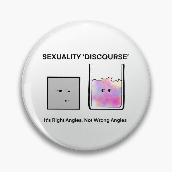 Item preview, Sexuality ‘Discourse’ It’s Right Angles, Not Wrong Angles Cartoon designed and sold by SitDownAJ.