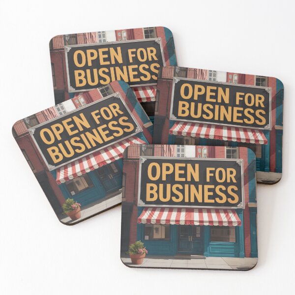 Item preview, Open for Business Striped Awning designed and sold by ShadowAndSlate.