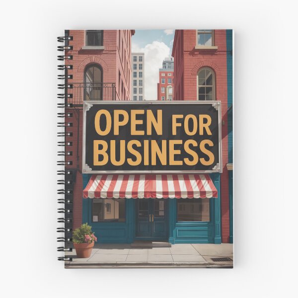Item preview, Open for Business Striped Awning designed and sold by ShadowAndSlate.