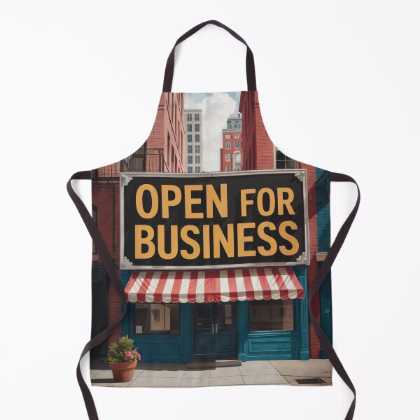 Item preview, Open for Business Striped Awning designed and sold by ShadowAndSlate.