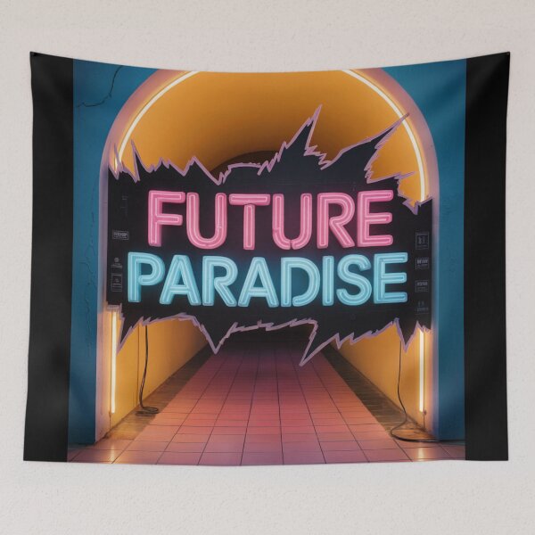 Item preview, Future Paradise Neon Tunnel designed and sold by ShadowAndSlate.