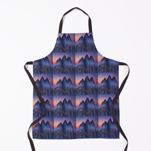 Item preview, Abstract Deep Slate Watercolor Mountains In Dusk Sky designed and sold by SilentSpirits.