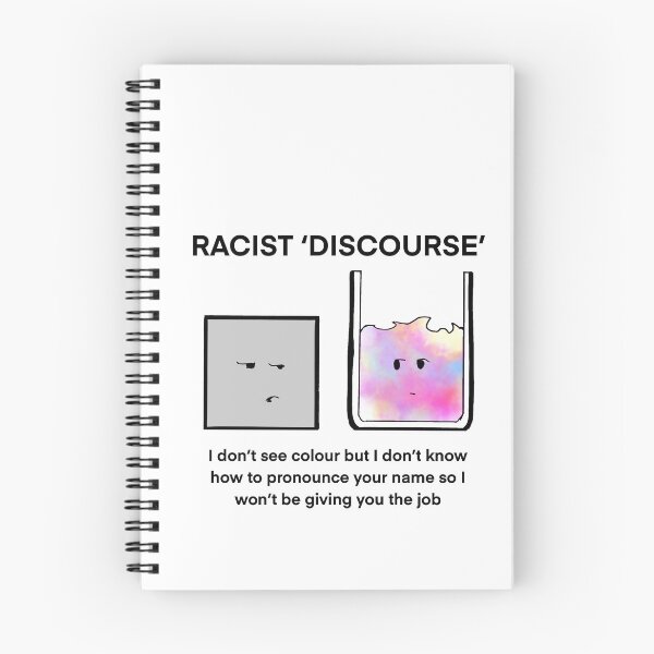 Item preview, Racist ‘Discourse’ I Don’t See Colour But… Cartoon designed and sold by SitDownAJ.