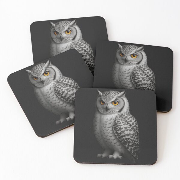 Item preview, Mystic Owl Stare – Captivating Nocturnal Beauty in Detail designed and sold by MugLifeCo.