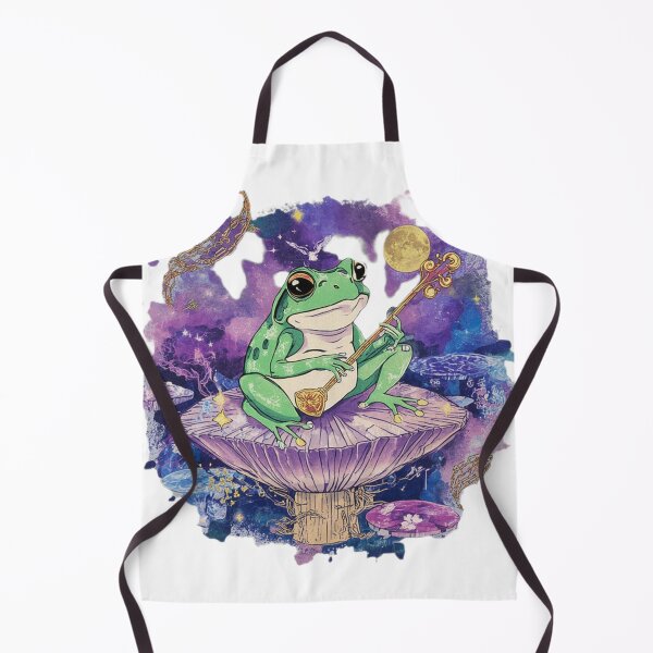 Item preview, "Musical Frog on a Funky Mushroom – Cute Fantasy Vibes" designed and sold by ArghavanMardani.