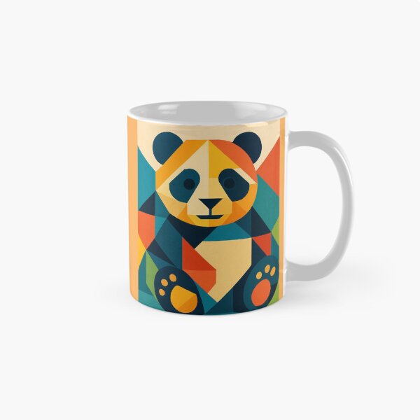 Artikelvorschau, Polygonaler Panda – Lebendige geometrische Tierkunst entworfen und verkauft von MugLifeCo.