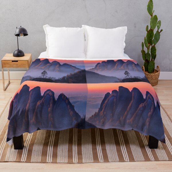 Item preview, Abstract Beautiful Watercolor Mountains In Midnight Sky designed and sold by SilentSpirits.