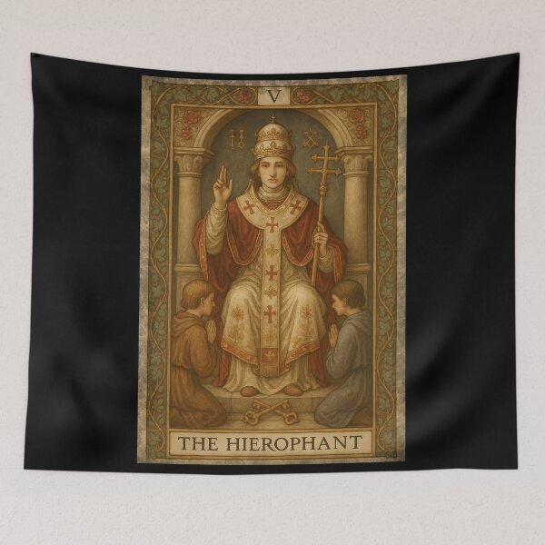 Item preview, Spiritual Wisdom Tarot Card – The Hierophant designed and sold by FabcoDesign.