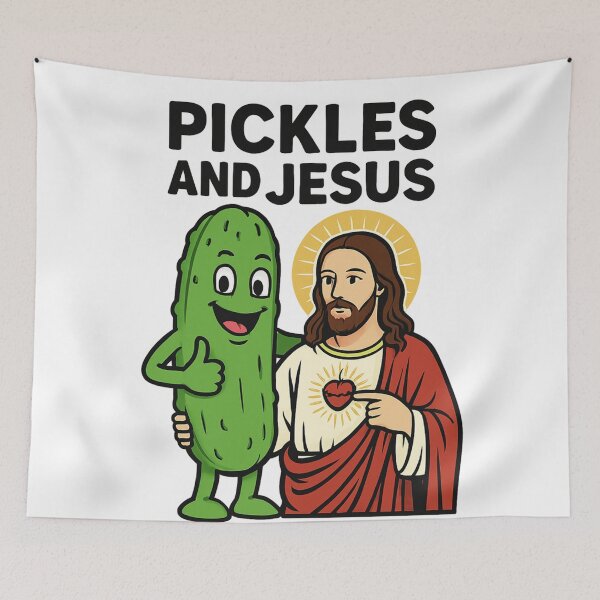 Item preview, Pickles and Jesus Religious designed and sold by FuzzyMood-_-.
