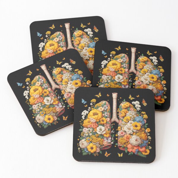 Item preview, Floral Lungs with Butterflies designed and sold by Belarte.shop.