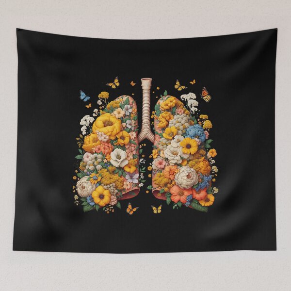 Item preview, Floral Lungs with Butterflies designed and sold by Belarte.shop.