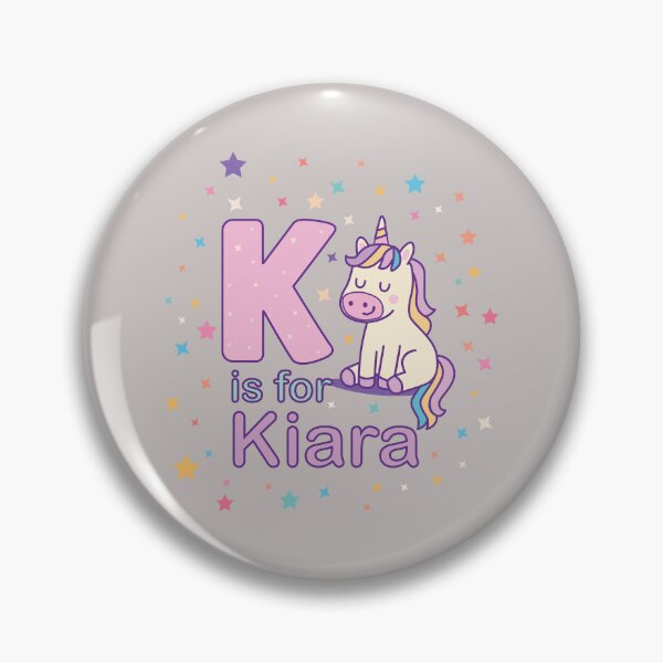 Item preview, K is for Kiara – Cute Unicorn Alphabet Poster for Kids Room designed and sold by FilizDesigner.