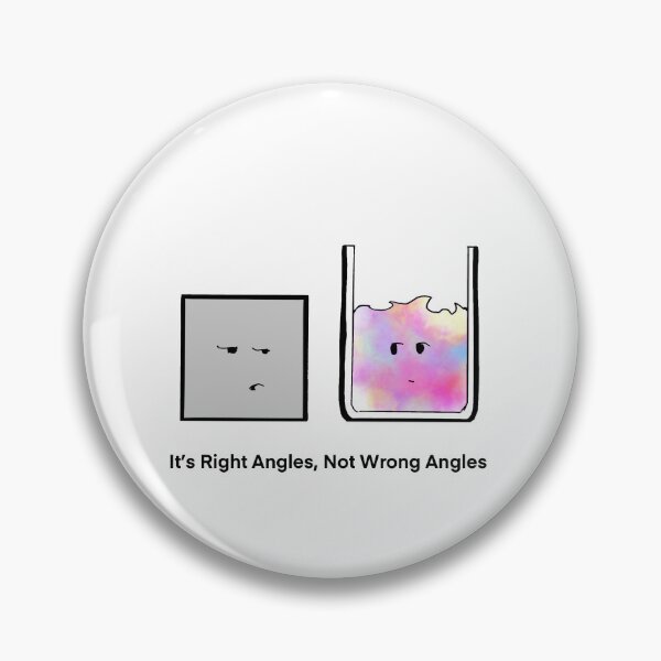 Item preview, It’s Right Angles, Not Wrong Angles Cartoon designed and sold by SitDownAJ.
