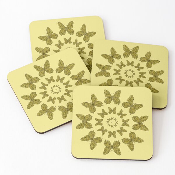 Item preview, Circle of yellow butterflies designed and sold by Cherevan.