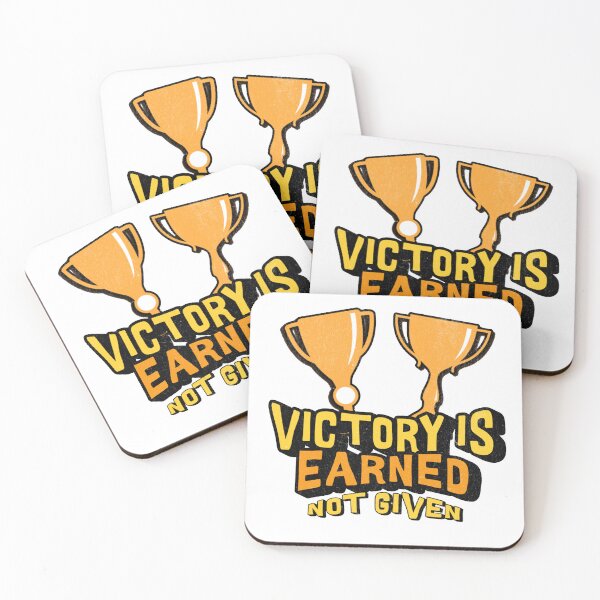 Item preview, Victory is Earned Not Given designed and sold by Charcoalart.