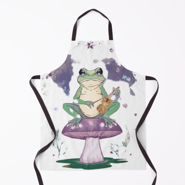 Item preview, "Musical Frog on a Funky Mushroom – Cute Fantasy Vibes" designed and sold by ArghavanMardani.