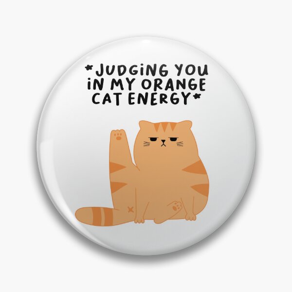 Item preview, Orange Cat Judging You – Sassy Feline Attitude Design designed and sold by digitalworld-it.