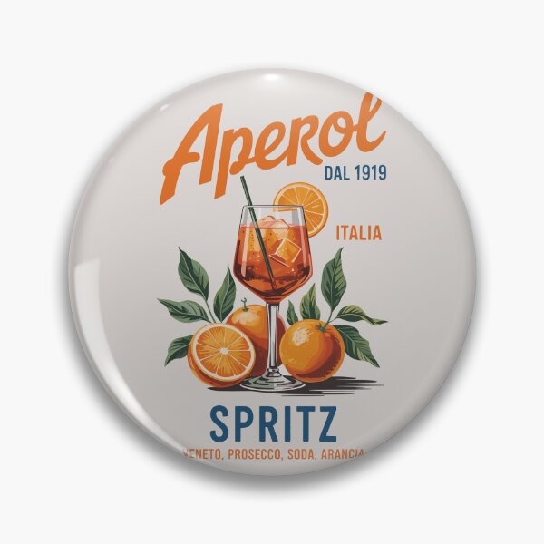 Item preview, Aperol Spritz – Italian Cocktail Art with Retro Citrus Flair designed and sold by EmeraldeaArt.