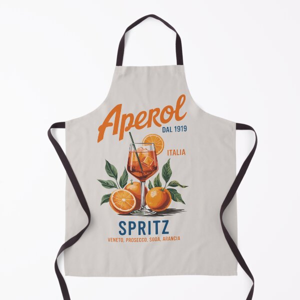 Item preview, Aperol Spritz – Italian Cocktail Art with Retro Citrus Flair designed and sold by EmeraldeaArt.