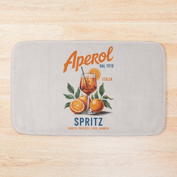 Item preview, Aperol Spritz – Italian Cocktail Art with Retro Citrus Flair designed and sold by EmeraldeaArt.