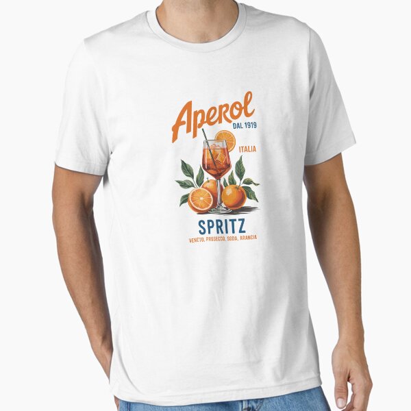 Item preview, Aperol Spritz – Italian Cocktail Art with Retro Citrus Flair designed and sold by EmeraldeaArt.