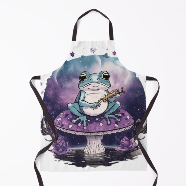 Item preview, "Musical Frog on a Funky Mushroom – Cute Fantasy Vibes" designed and sold by ArghavanMardani.