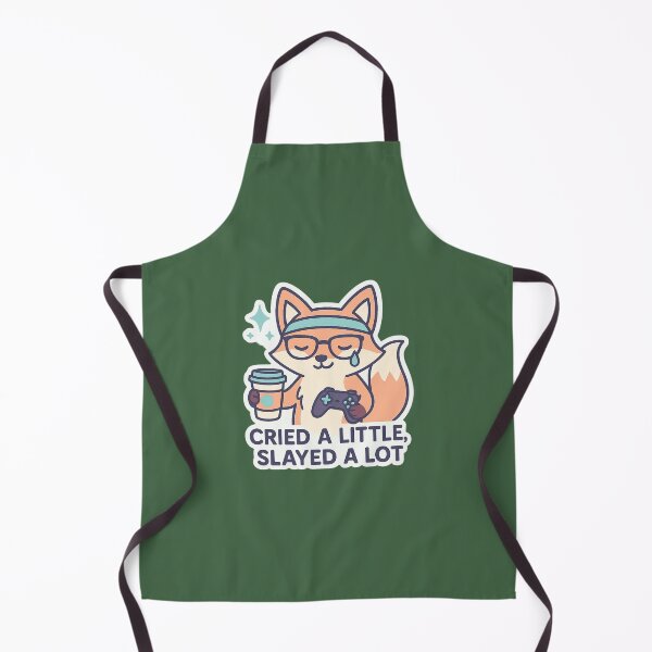 Item preview, “Cried a little, Slayed a lot” Gamer fox designed and sold by ZannaMauree.