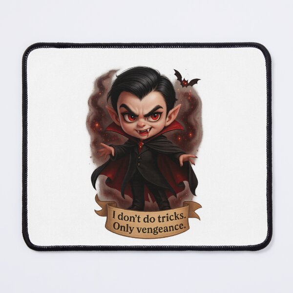 Item preview, I Don’t Do Tricks Only Vengeance – Fierce Chibi Vampire Quote T-Shirt designed and sold by MujernDesignArt.