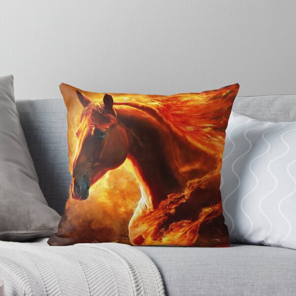 Item preview, fire horse, horse, animals, flame, fire designed and sold by DonnaBlankaArt.