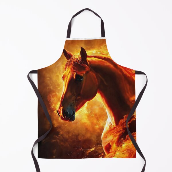Item preview, fire horse, horse, animals, flame, fire designed and sold by DonnaBlankaArt.
